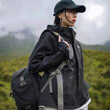 Chaqueta 3 en 1 de manga larga con capucha, cremallera y logotipo pequeño de Under Armour Storm 2.0 para hombre, color negro, 1371585-002 - Negro - Ver 7