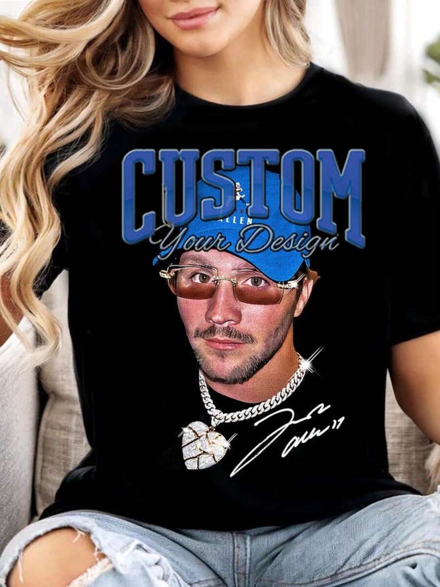 Custom Design Unisex T-Shirt_ Personalized Softstyle Tee - màu đen - Xem 1