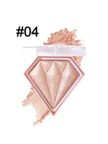 HANDAIYAN 钻石菱形高光粉，提亮肤色，修饰轮廓，哑光粉，节日礼物，化妆，派对，万圣节，圣诞节，旅行，秋冬，露营 - 香檳色 - 查看 10