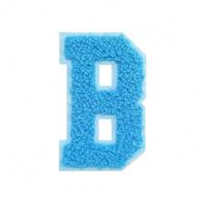 1/26pcs Chenille 2.8 Inch Letter Iron-On Patches, Suitable For Repairing Jeans, T-Shirts And Other Clothing, Letter Patch Badges