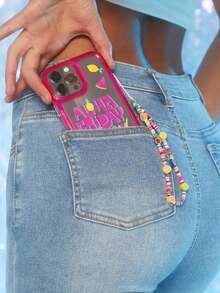 Funda de teléfono plateada con figura de Marilyn X y estampado floral, compatible con - Multicolor 4 - Ver 8
