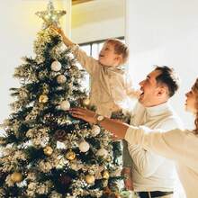 Tendencia25x30cm Estrella Para Árbol De Navidad Decoración Led LuzCalidad premium - Color - Ver 4
