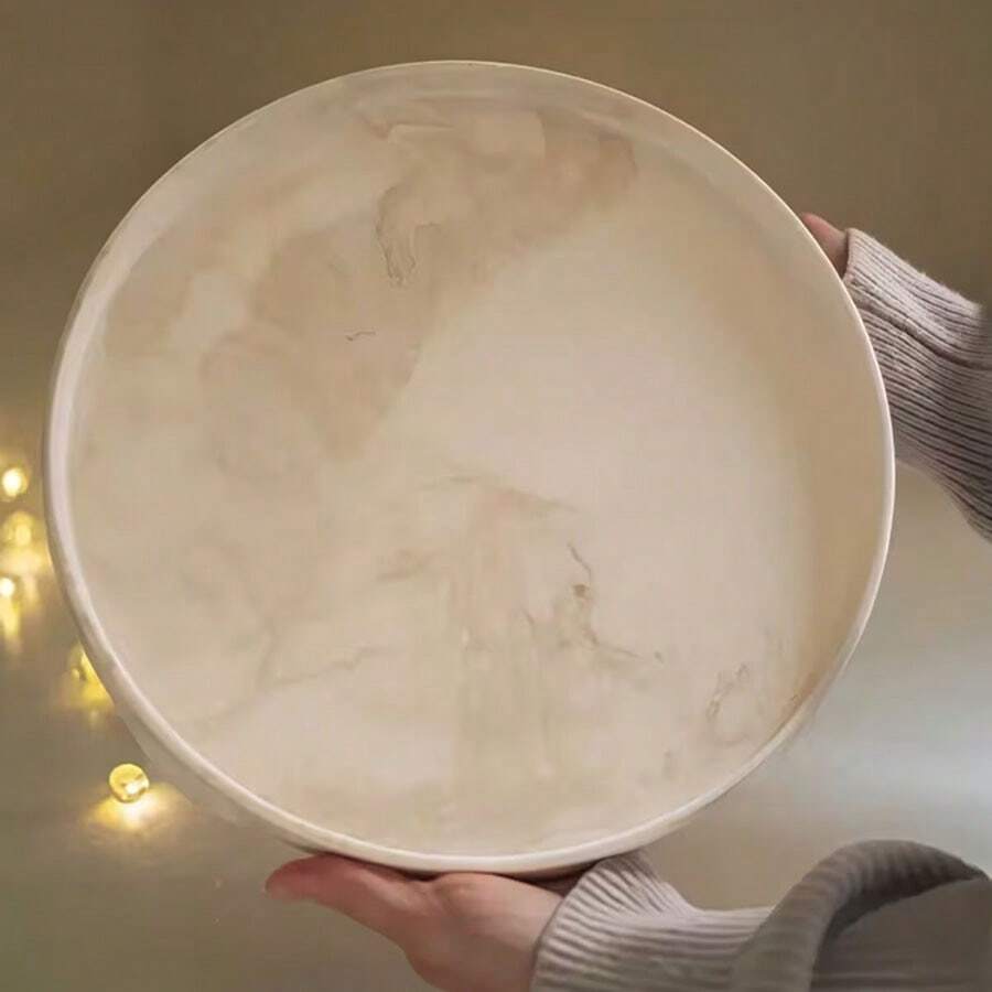 3 Sizes (Large/Medium/Small) Silicone Resin Mold Trays - Cement And Concrete Molds For Making Jewelry Dishes, Planter Bases, DIY Crafts And Home Decor - 白色 - 查看 1