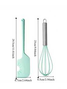 Silicone Scraper Kitchen Gadget Multi-Functional High-Temperature Integrated Scraper Hanging Egg Beater Baking