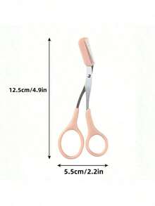 1pc Eyebrow Trimmer/Crescent Eyebrow Razor, Beginner Eyebrow Shaver, Unisex Set - Multicolor - View 4