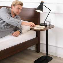 Mesa Auxiliar En Forma Mesa De Centro Modernas, Mesa Auxiliar De Acero Inoxidable Para Sala Y Recámara, Mesita De Noche Para Espacios, Alto 60 Cm - Granate - Ver 8