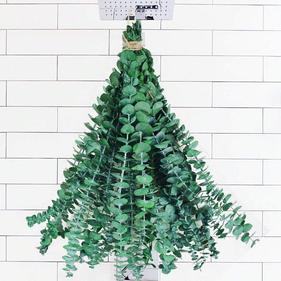 10Pcs Dried Eucalyptus Stems For Shower 17" Real Natural Hanging Eucalyptus Stems, Real Fresh Leaves Branches For Vase Filler, Spring Valentine's Day Mother's Day Wedding Decor, Bathroom Decor, Home Decor, Dried Flowers Arrangement Decor - 彩色 - 查看 1