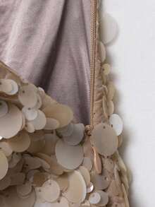 Falda mini con lentejuelas y estilo punk, nueva moda de verano para mujeres, ideal para vacaciones de primavera - Caqui - Ver 6