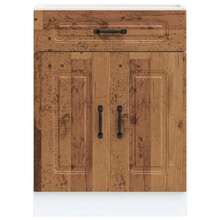 vidaXL Armário de cozinha Kalmar vieux bois bois d'ingénierie - Castanho - Ver 4