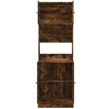 vidaXL Armadio da cucina cenere fumé 60x50x180 cm in legno metalmeccanico - Castano - Visualizzare 8