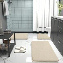 OLANLY Thick Memory Foam Bath Mat Rug 24x16, Extra Soft Absorbent Bathroom Rug, Quick Dry Bath Mats, Non-Slip, Machine Washable Carpet For Bathroom, Tub And Shower, Home Decor Accessories, FSandss - FSandss - 查看 8