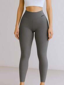 High-Waisted Leggings - Summer 2026 Fashion - 灰色 - 查看 3