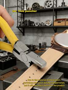 Leather Hole Punch, Professional Round Hole Punch Pliers And Punch Set, Suitable For Watchbands, Thin Straps, Shoes, Fabrics, Dog Collars, DIY Hobbyists And Home Repair, With Non-Slip Handle, Multi-Function Household Punch Pliers