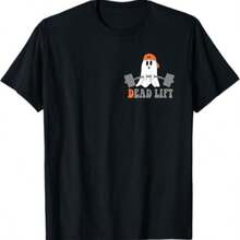 Ghost Dead Lift Halloween, Funny Ghost Gym Graphic Pocket T-Shirt TDS Mens Womens Tank Top Sweatshir - Negro - Ver 1