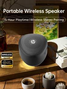 HP BTS09 Bluetooth Speaker, Powerful Bass And Stereo, Portable Mini Wireless Speaker, Suitable For Outdoor Use, Genuine HP Product - Multicolor - View 14