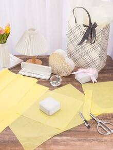 10pcs Ivory White Pearl Color Wrapping Paper, Gift Wrapping Paper, Decorative Wrapping Paper, Flower Wrapping Paper, Suitable For Various Festivals And Parties - Ivory White - View 5