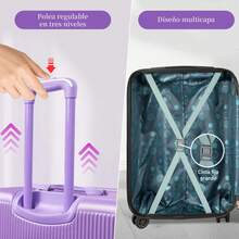 Luggage Sets - 紫色2款 - 查看 5