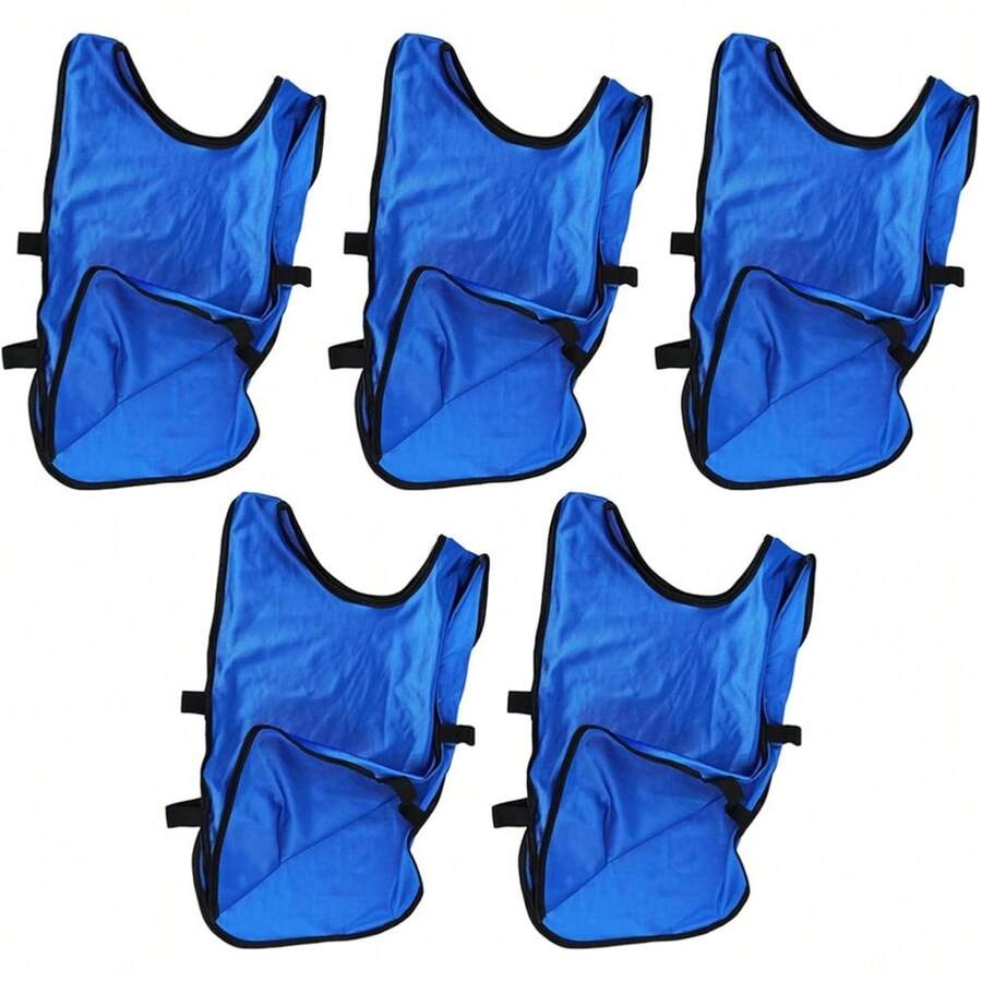 mhjChalecos de Entrenamiento para Niños 5 Piezas Chalecos de Entrenamiento para Niños Sin Mangas Práctica Pinnies Cuello Redondo Tanque del Equipo para Deportes de Fútbolsleeping Bags - 219230885 - Ver 1
