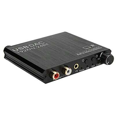 mhjConvertidor de Audio Digital a Analógico Convertidor Coaxial/óptico de 32-192 KHz a/Jack DAC de 3 5 Mm Ajuste de Graves Compatible con TV Portátil Auricularessleeping Bags