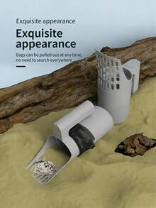 4-In-1 Portable Pet Waste Cleaning Shovel, Large Capacity Litter Scoop With Trash Bag Holder, Pet Poop Scooper, Litter Box Cleaning Bucket, Pet Supplies - Multicolor - View 11