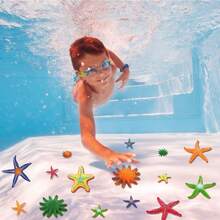 Colorful Summer Starfish Pool Toys, Suitable For Beach Toys, Children's Soft Rubber Pool Toys, Birthday Party Pool Supplies, Aquarium Souvenirs - Multicolor - View 5