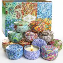 Scented Candles Gift Set 12 Pack Natural Soy Wax Aromatherapy Candles Assorted Fragrances For Home Decor Relaxation Birthday Christmas Present 2.5 Ounce - nhiều mùi hương - Xem 1