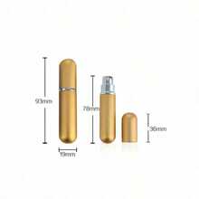 1pcs 5ml Refillable Perfume Bottle Mini Aluminum Perfume Spray Bottle Travel Container With Empty Atomizer Bottles - Màu hỗn hợp - Xem 10