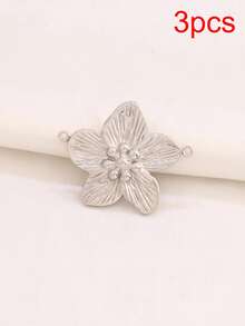 3pcs Vintage Stainless Steel Flower Pendant Findings 18K Gold Plated Charms For Women DIY Making Jewelry Necklace Earring Accessories - Pendants - View 12