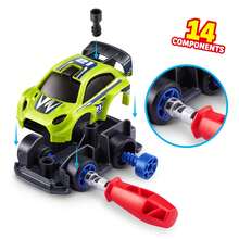 ZURU 5 Surprise Make-A-Racer Race Car Vehicle Themed Novelty Unboxing Toy Collectible Mini's (Random Style)