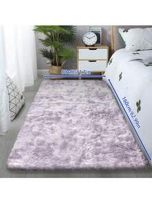 1pc Soft & Fluffy Rectangular Area Rug, Thick Shaggy Carpet For Bedroom, Living Room, Home Decor, Anti-Slip & Anti-Fall - Pinkish-purple - View 20