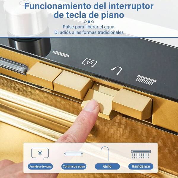 Tarjas Para Cocina Acero Inoxidable Oro cepillado, 75 * * 21cm Fregadero de Cocina coníble Grifo y Accesorios, Fregaderos De Cocina con Dispensador para Baño, Cocina, Bar