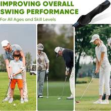 RUNJIG Golf Grip Trainer, Golf Training Aid, Portable To The Practice Area, Grip Trainer Helps Train Correct Hand Position, Golf Accessory Improves Swing Rhythm - 黑色 - 查看 4