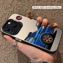 Car Pattern Phone Case, Decorative Protection for Phone, Phone Accessories Compatible with iPhone 15 14 13 12 11 Plus/Pro/Pro Max - Durchscheinend schwarz - Übersicht 4