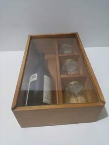 TendenciaCajas De Regalo Para Botella 3/4Calidad premium - Nogal claro - Ver 1