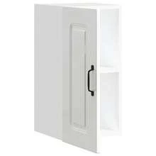 vidaXL Armadio murale da cucina Kalmar blanc bright bois ingénierie - Bianco - Visualizzare 5