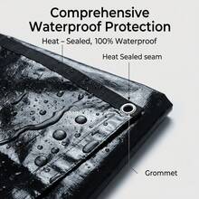 Heavy Duty Tarp 7x9 FT Waterproof PE With UV Protection, Tear Resistance, Reinforced Edges, And Rust Resistant Rivets, Suitable For Multi-Purpose Tarpaulins Such As Roofs, Camping, Courtyards, Swimming Pools, Boats, Cars, Etc Toldos Exterior