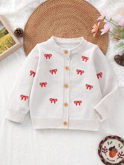 Áo khoác cardigan dệt kim thêu hình bướm ngọt ngào cho bé gái, thích hợp cho ngày Valentine, thanh lịch, phù hợp cho các buổi đi chơi và tụ họp, mùa xuân/hè.