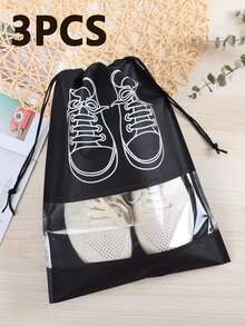 20pcs Dustproof Travel Shoe Bags - Made Of Non-Woven Fabric, Drawstring Design, Anti-Yellowing, Moisture-Proof - Suitable For Travel, Hallway, Bedroom, Dormitory, Etc., Unisex Storage Bags For Children And Adults, Back To School Essential - Travel Storage Assistant - Ideal Gift For Travelers - Travel Storage Drawstring Shoe Bags, Shoe Covers, Portable Dustproof Unisex Packing Bags, Travel Essentials, Cruise Essentials, Holiday Essentials