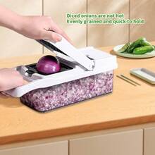 TendenciaMultifuncional Cortador De Verdura Espiralizador De VerdurasCalidad premium - Blanco - Ver 8