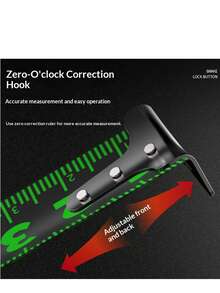 夜光卷尺 - 5米、7.5米和10米，高可见度自锁伸缩卷尺，适用于缝纫、DIY工艺品制作等，测量工具 - 螢光加厚加硬鋼捲尺 - 查看 6