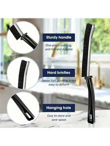 5件套多功能缝隙刷，窄缝清洁刷，浴室瓷砖刷，硬毛缝隙清洁刷，适用于家庭、餐厅、厨房瓷砖、窗槽等。