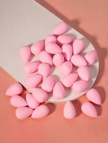 10/30/100pcs Mini Makeup Sponges, Suitable For Liquid, Cream And Powder Products, Create Smooth Makeup, Multi-Color Makeup Sponges, Latex-Free, Suitable For All Skin Types Creams And Foundation, Cosmetics, Affordable Price, Travel, Bedroom, Makeup Accessories, Makeup Puff, Makeup Sponge, Makeup Tools, Cheap Goods, Gift, Women Gift, Christmas Gift - Pink - View 2