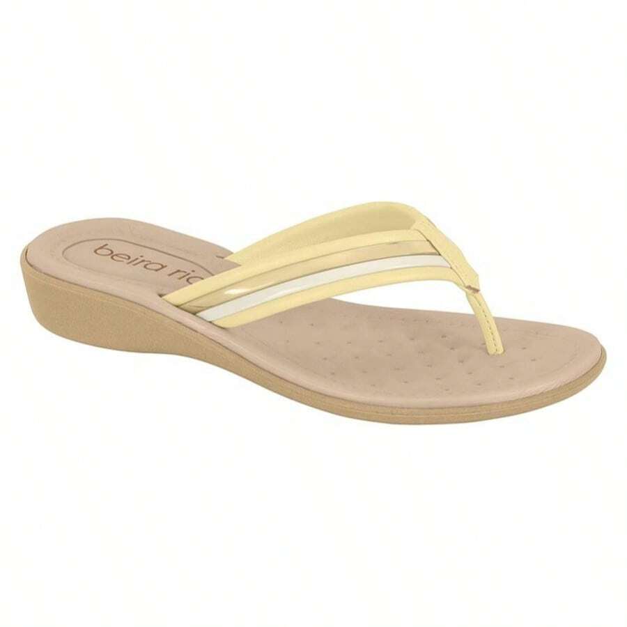 Women's Beira Rio Napa Sandal 8224804 - 黃/白 OFF 8224804 - 查看 1