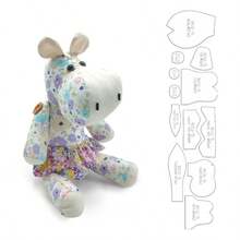 12pcs/Set Hippo Making PET Sewing Template DIY Hippo-Shaped Quilting Template Handcrafted Sewing Tool Template Handmade Decorations Birthday Holiday Gifts, Includes English Making Instructions, Ideal For Crafting Enthusiasts - Transparent - View 11
