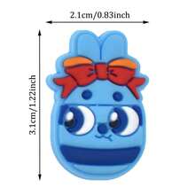 25pcs Plastic Easter Egg Shoe Charms, Easter Basket Egg Shoe Decorations, Happy Easter Shoe Accessories, Suitable For Shoe Decoration, DIY Crafts, Party Favors - Multicolor - View 5