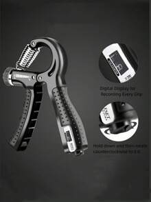 10-60LB Adjustable Multi-Function Fitness Grip Strength Trainer With Mechanical Counter And Anti-Slip Design - Multicolor - View 5