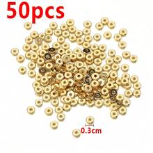 50pcs Stainless Steel Flat Square Spacer Beads, Geometric Square Spacers For DIY Bracelet Necklace Jewelry Making - Multicolor - View 9