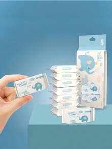 成人日常清洁湿巾，旅行装。天然配方，无香型。