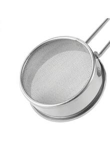 1pc Stainless Steel Hand-Held Mini Flour Sieve 40 Mesh Sugar Powder Sieve Cocoa Powder Spreader Baking Household Mesh Sieve