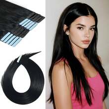 20Pcs #60 Blond Tape In Human Hair Straight Extensions For Women Remy Human Hair Tape In Hair Extensions 50g